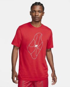 Red Nike Dri-FIT T Shirts | RYJFM5926