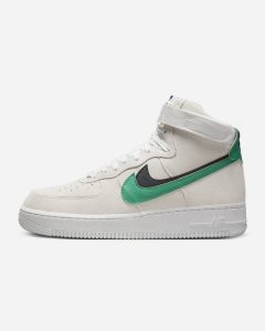 White Black Green Nike Air Force 1 High SE Tennis Shoes | WSEYP7301