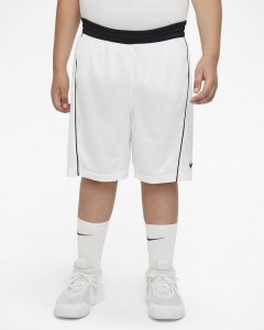 White Black Nike Dri-FIT Shorts | UBQDV0896