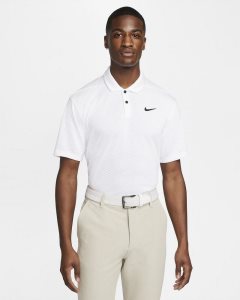 White Black Nike Dri-FIT Vapor Polo Shirts | EPUFG1906