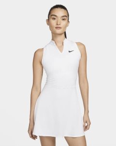 White Black Nike Dri-FIT Victory Dress | OJPZV4260