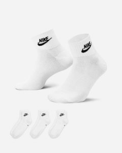 White Black Nike Everyday Essential Socks | VXBSO8761