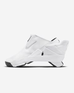 White Black Nike Go FlyEase Baseball Shoes | ITOXF2594