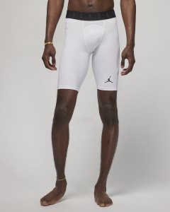 White Black Nike Jordan Sport Dri-FIT Shorts | FPUWL3905