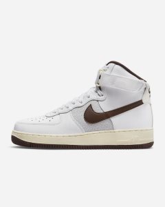 White Grey Light Chocolate Nike Air Force 1 High '07 LV8 Vintage Sport Shoes | NGXKW3702