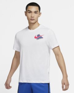 White Nike Dri-FIT T Shirts | DKNJP3082