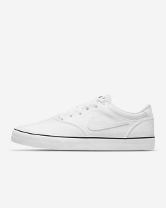 White Nike SB Chron 2 Canvas Skate Shoes | QHVUJ1609